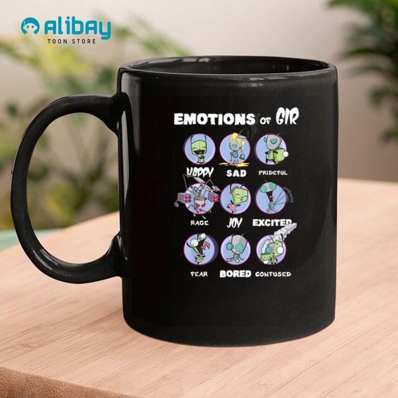 Nickelodeon Invader Zim The Many Emotions of GIR Coffee Mug