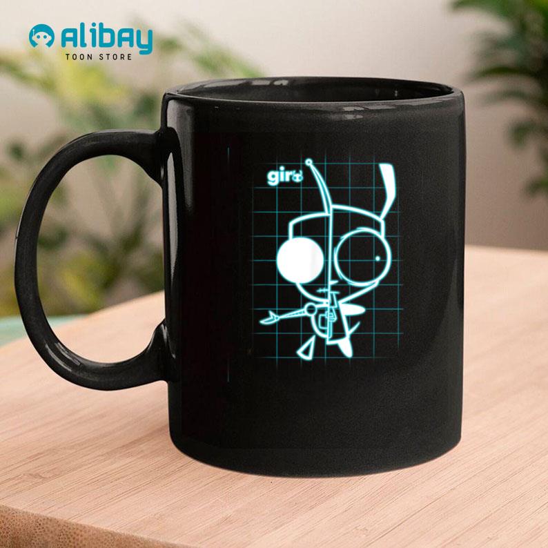 Nickelodeon Invader Zim X-Ray Schematic GIR Coffee Mug