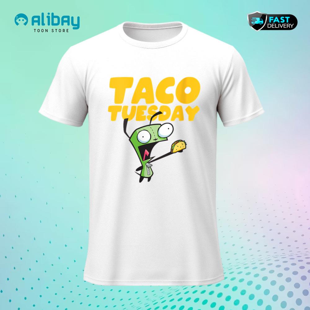 Womens Nickelodeon Invader Zim GIR Taco Tuesday's T-Shirt