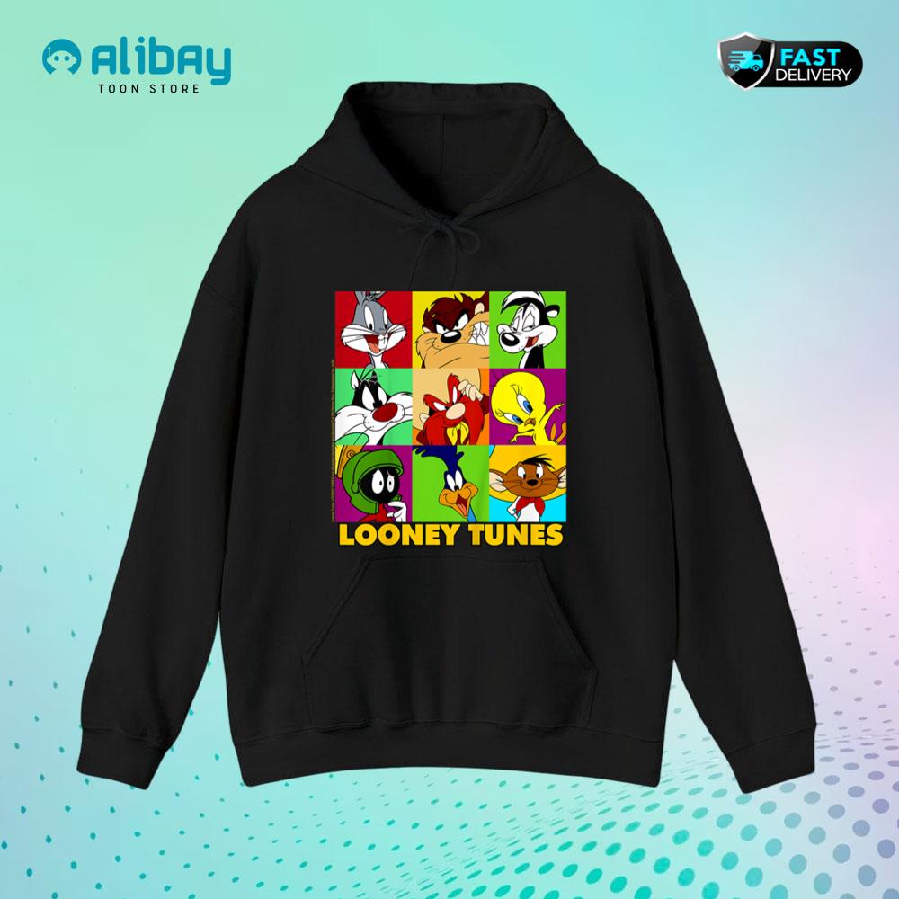 Kids Looney Tunes Character Pop Art Pullover Hoodie