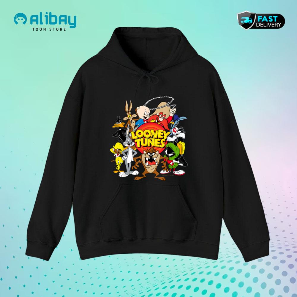 Looney Toons Character Group Pullover Hoodie