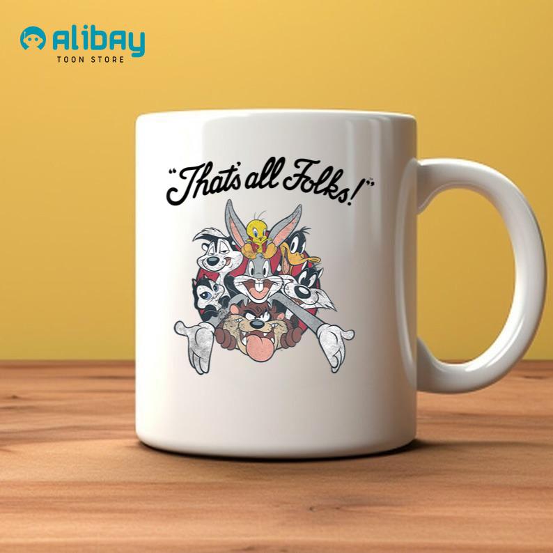 Looney Tunes All Stars That's All Folks Coffee Mug