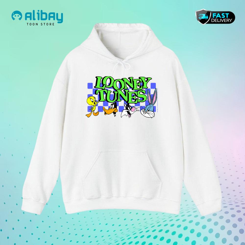 Looney Tunes Checkerboard with Characters Hoodie