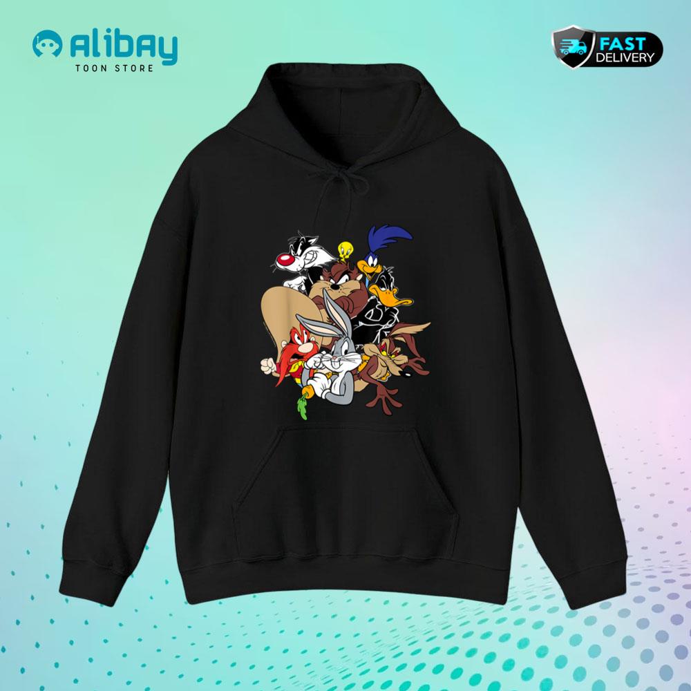 Looney Tunes Main Group of Characters Pullover Hoodie