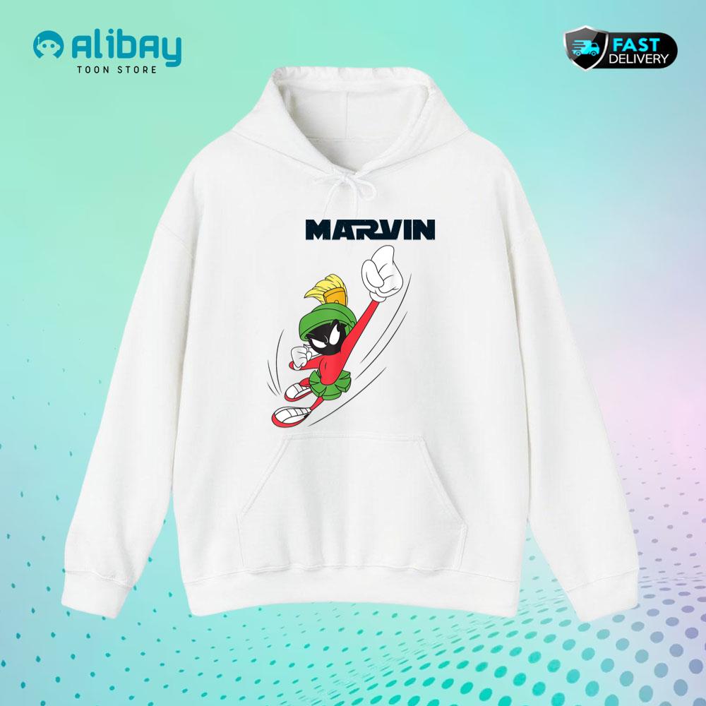 Looney Tunes Marvin Flying Martian Pullover Hoodie