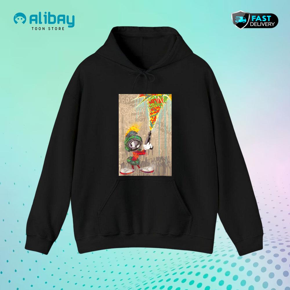 Looney Tunes Marvin Martian Disintegrated Pullover Hoodie