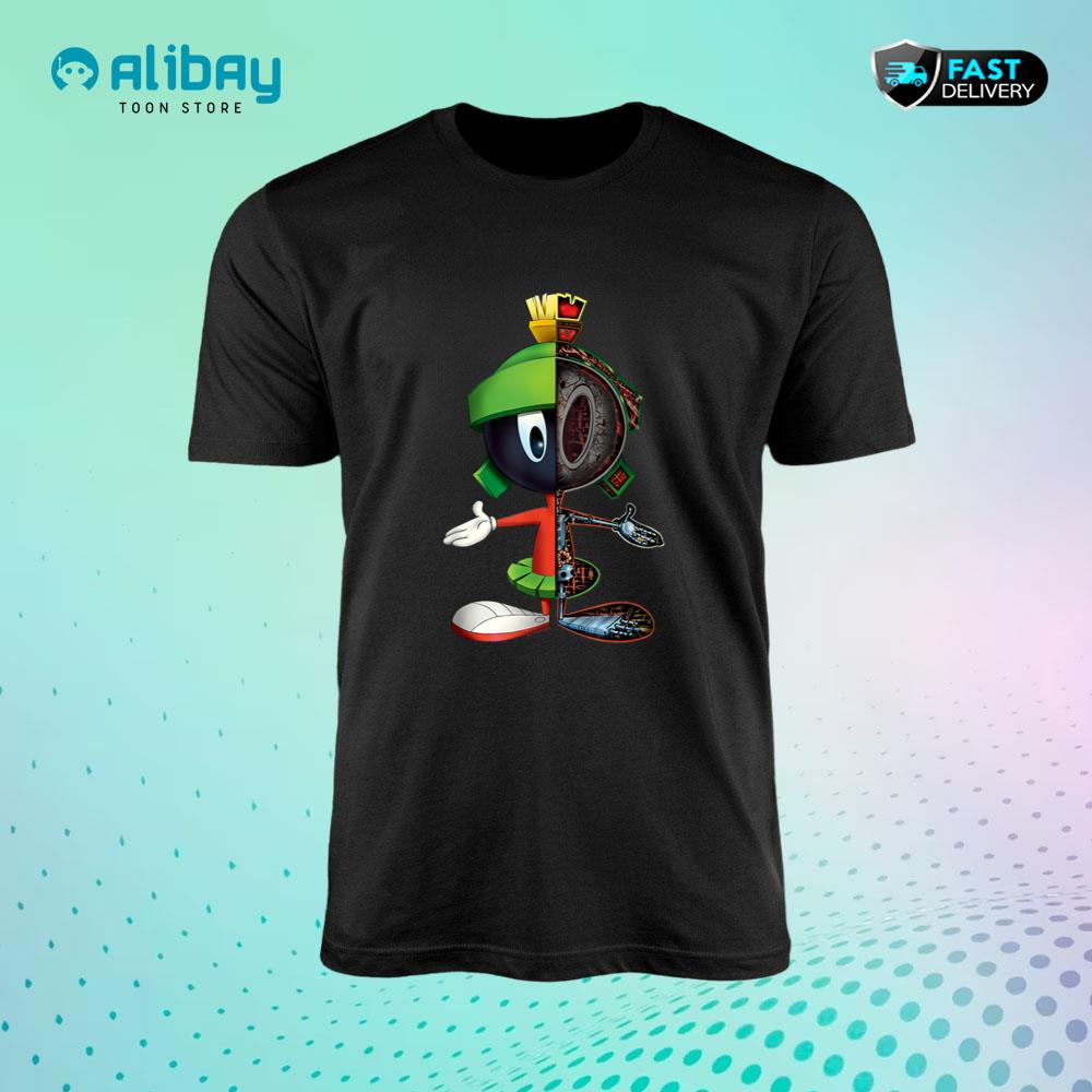 Looney Tunes Marvin Martian Half Skeleton T-Shirt