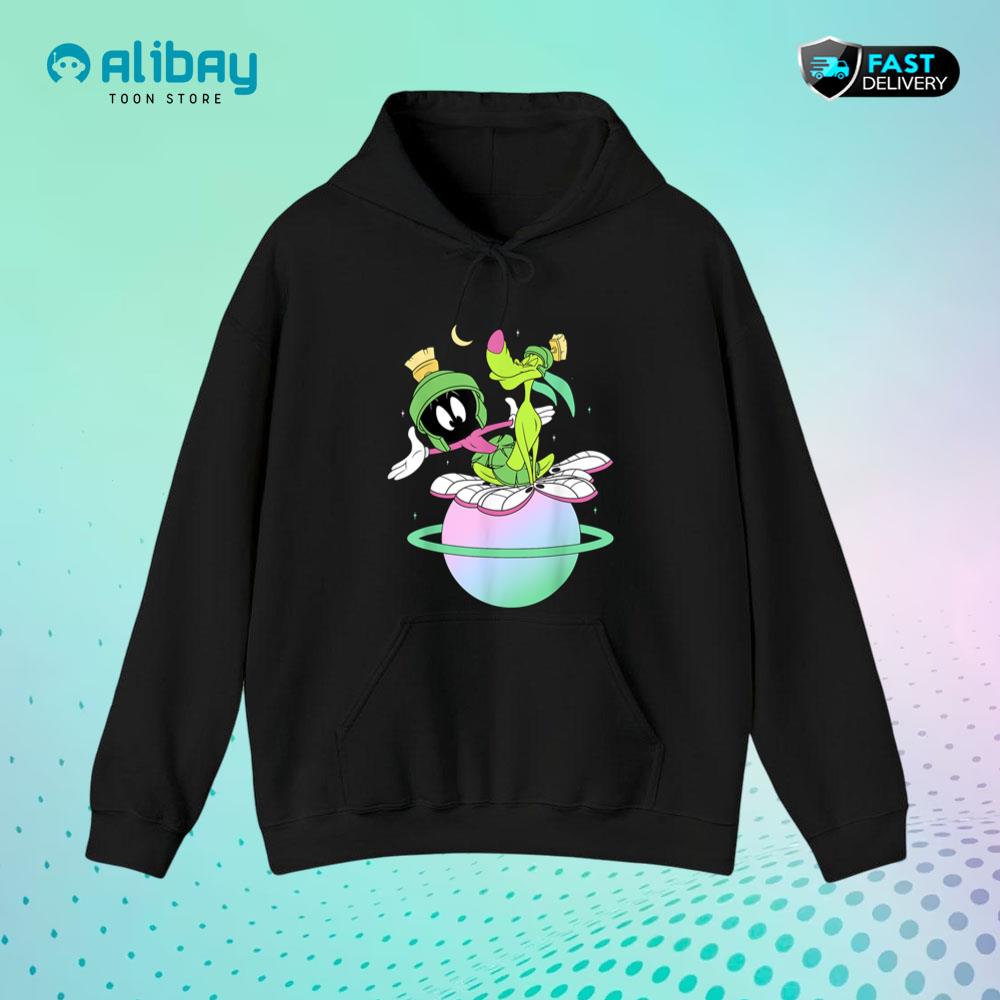 Looney Tunes Marvin The Martian & K-9 Planet Pullover Hoodie