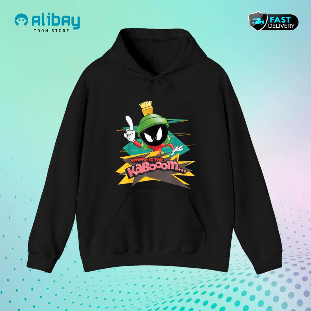 Looney Tunes Marvin the Martian Where Is the Kaboom Pullover Hoodie