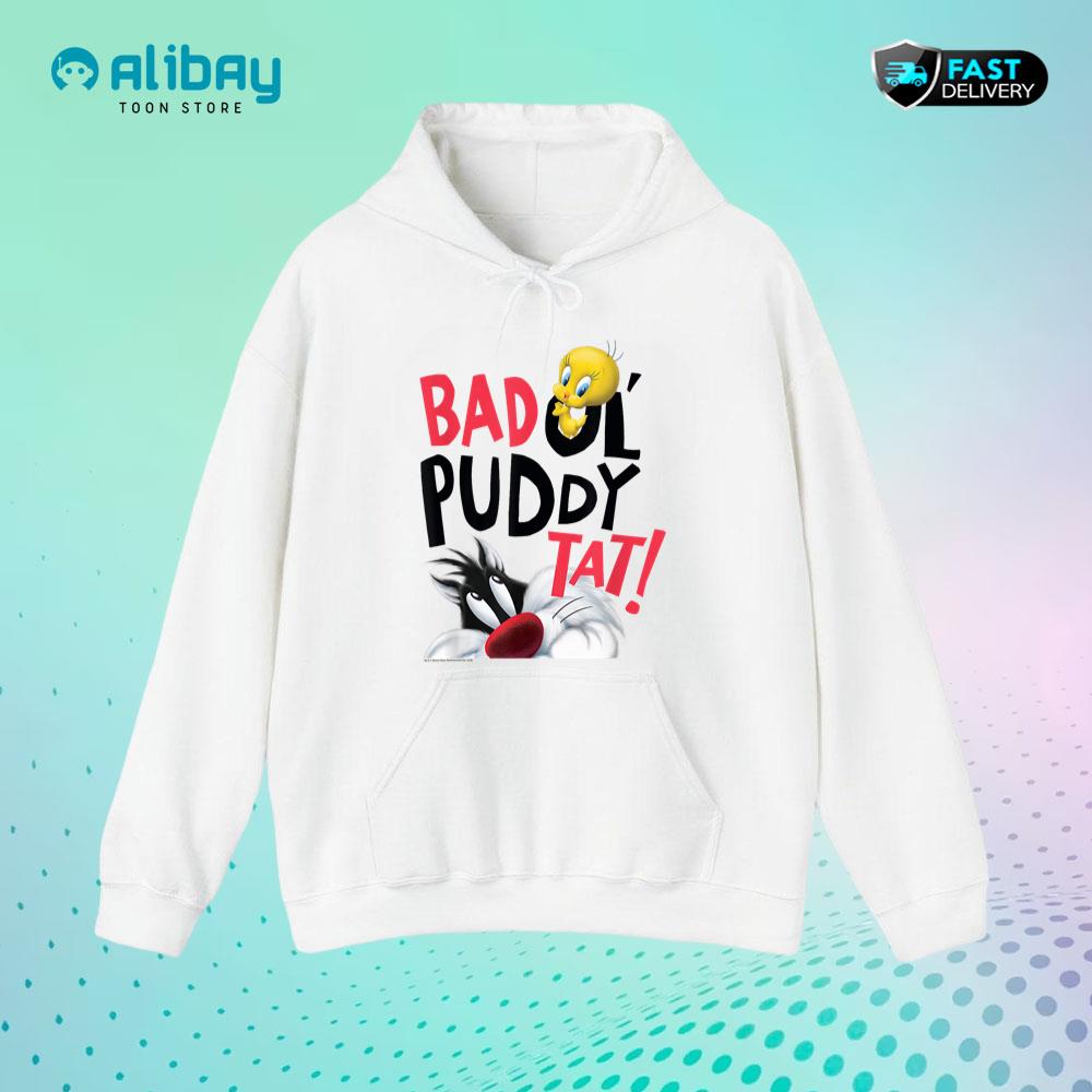 Looney Tunes Sylvester and Tweety Bad ol' Puddy Hoodie