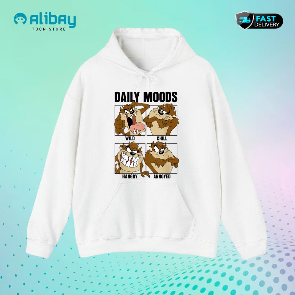 Looney Tunes Tazmanian Devil Daily Moods Panels Hoodie