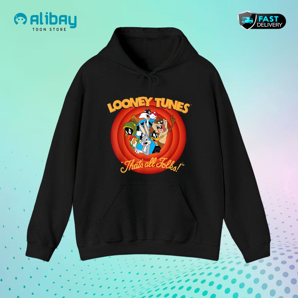 Looney Tunes That's all Folks Pullover Hoodie