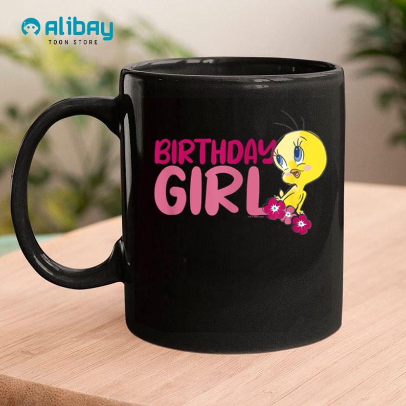 Looney Tunes Tweety Floral Birthday Girl Coffee Mug