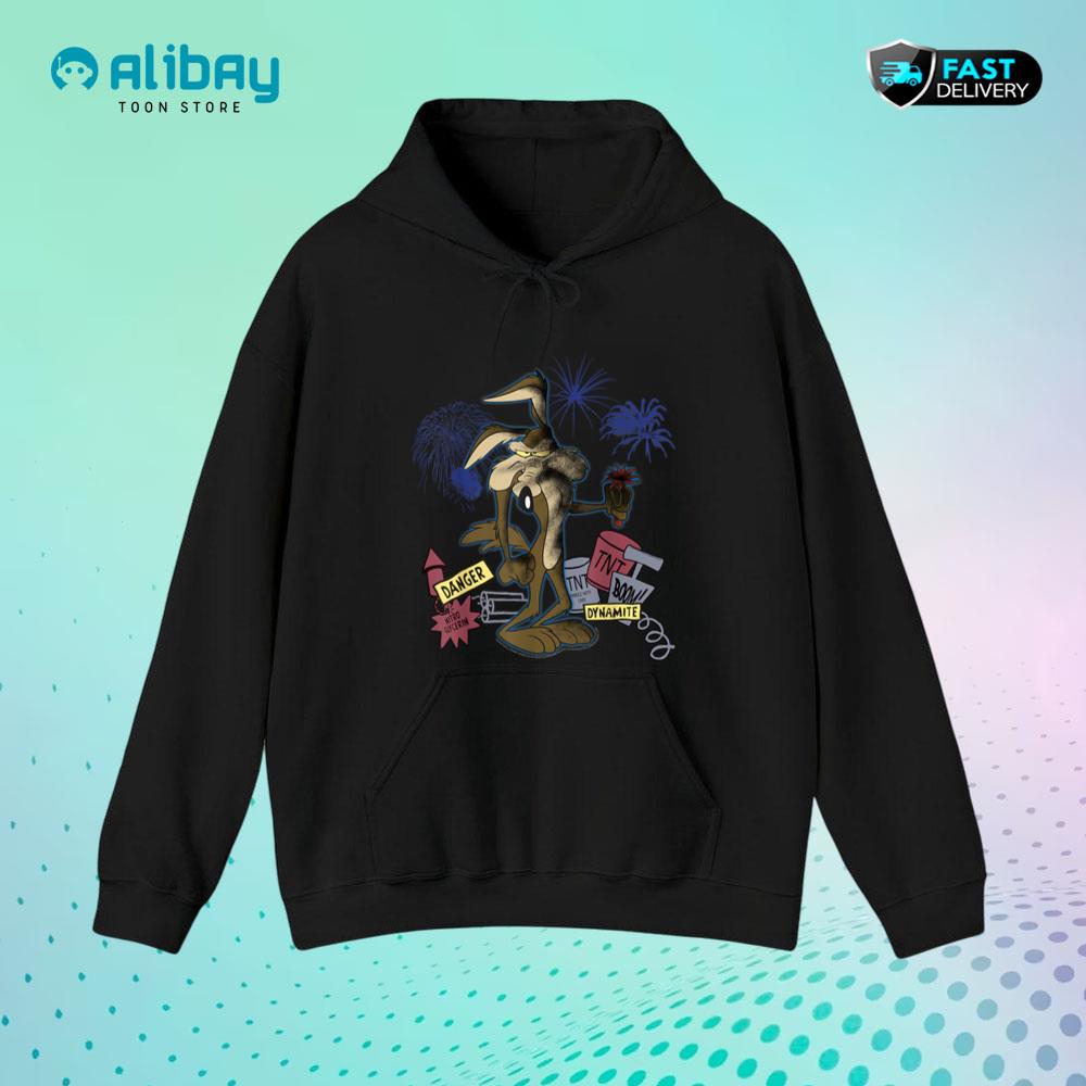 Looney Tunes Wile E. Coyote TNT Portrait Pullover Hoodie