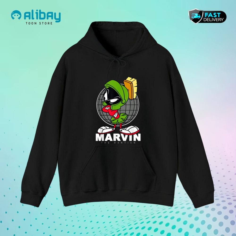 Marvin The Martian Crossed Arms Pullover Hoodie