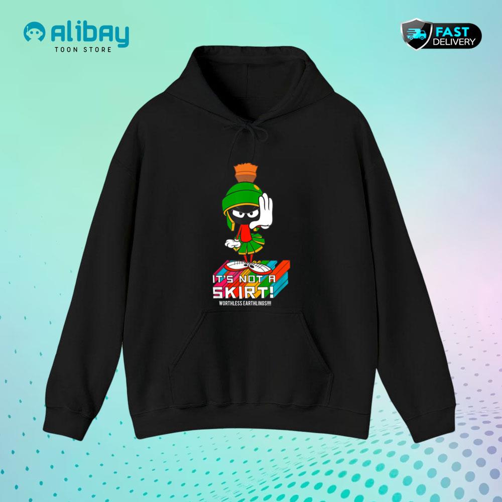 Marvin The Martian It's Not A Skirt Pullover Hoodie