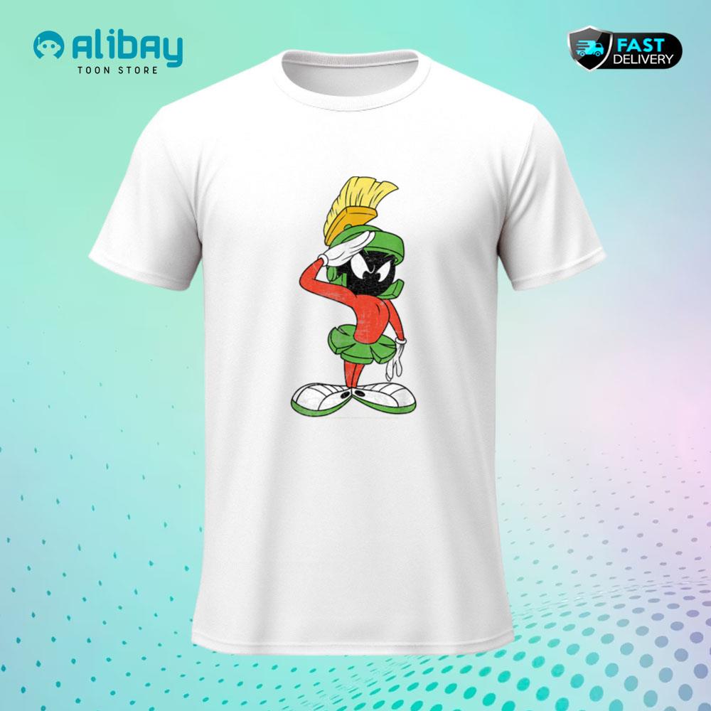 Marvin The Martian Salute Portrait T-Shirt